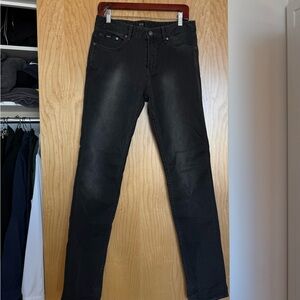 Hugo Boss Men's Grey and Black Jeans